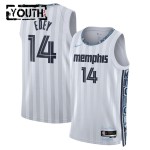 Maillot NBA Memphis Grizzlies Zach Edey Nike 2025-26 City Edition Gris Swingman - Enfant